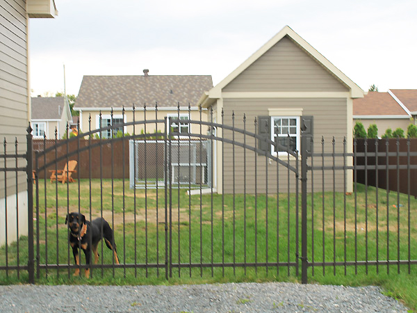 Clôture avec barrière